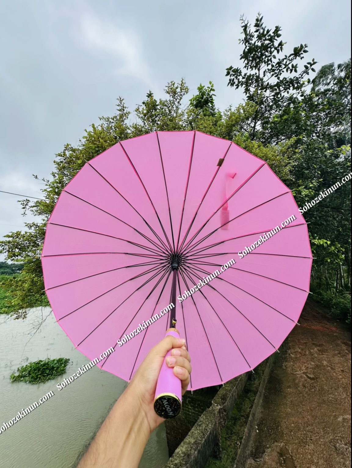 Screenshot (Baby Pink) ২৪ শিকের প্রিমিয়াম ছাতা - Image 1