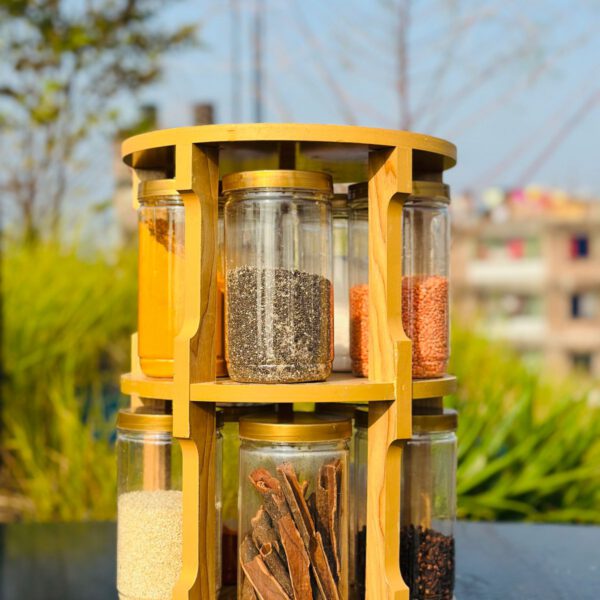 ১০ পিস ফুড গ্রেডেড প্লাস্টিক যার প্লাস স্ট্যান্ড